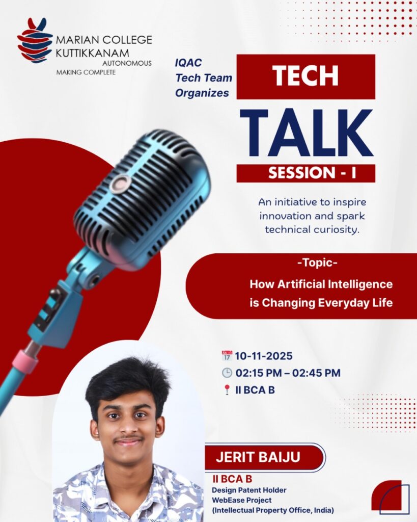 Marian College Kuttikkanam (Autonomous) | Tech Talk Session – I: How ...